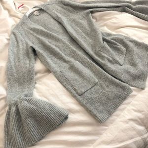 Grey Baby Doll Arm Cardigan